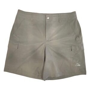 LLBean Women's Size 14 Reg Quick Dry Cargo‎ Shorts Black Outdoor Hiking Gorpcore